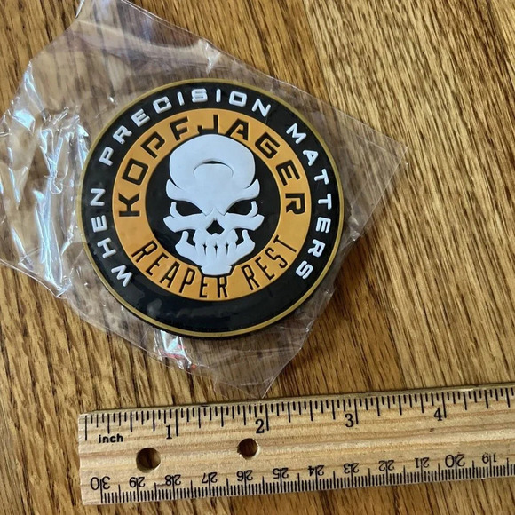 Reaper Rest Kopfjager Tactical Patch Hook & Loop - 2023 SHOT SHOW Swag - Picture 3 of 3